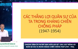 BÍ QUYẾT ÔN THI THPT 2024 | Lịch sử | Chuyên đề 2 | Các thắng lợi quân sự của ta trong kháng chiến chống Pháp (1947-1954)