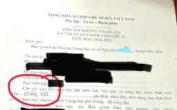 Vụ đơn 'xin không tham gia thi tuyển sinh lớp 10': Kiểm điểm những người liên quan