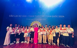 Học sinh Q.Hoàn Kiếm giành cú đúp cúp vàng cuộc thi văn - toán tuổi thơ toàn quốc