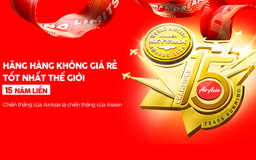 AirAsia: hãng hàng không giá rẻ tốt nhất thế giới của Skytrax năm thứ 15 liên tiếp