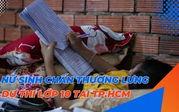 Nữ sinh bị chấn thương cột sống dự thi lớp 10: 'Em sẽ cố gắng làm bài thật tốt vì mẹ'