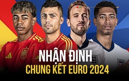 Chung kết EURO 2024: Lần đầu cho Anh hay bóng đá tấn công Tây Ban Nha lên ngôi?