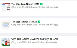 Tìm việc làm ở các hội, nhóm trên mạng xã hội và cái kết…