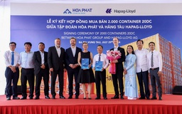 Hòa Phát cung cấp container 'Made in Vietnam' cho Hãng tàu Hapag-Lloyd