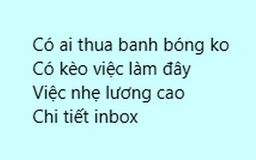 Cái bẫy 'việc nhẹ lương cao' đang giăng ra trong mùa EURO…