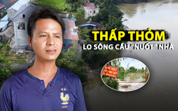 Thái Nguyên: Xóm ven sông Cầu thấp thỏm sợ mất nhà sau vụ sạt lở bất ngờ