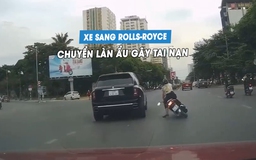 Xe siêu sang Rolls-Royce chạy kiểu 'dương đông kích tây' gây tai nạn cho xe máy