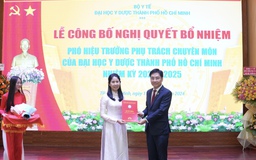 PGS-TS-BS Vương Thị Ngọc Lan làm Phó hiệu trưởng Trường ĐH Y dược TP.HCM