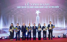 Lần đầu vinh danh 18 cá nhân, tổ chức hành nghề luật sư