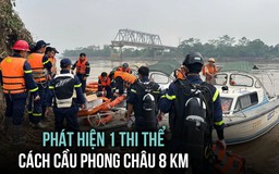 Tìm thân nhân thi thể nam giới nghi nạn nhân vụ sập cầu Phong Châu