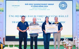 Giải golf Saigontourist Group: Ủng hộ đồng bào gặp bão lũ, học sinh nghèo hiếu học