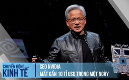 CEO Nvidia mất gần 10 tỉ USD trong một ngày