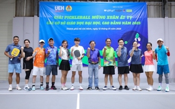 Sôi nổi giải pickleball các cơ sở giáo dục ĐH, CĐ mừng xuân Ất Tỵ 2025