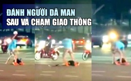 Đánh người dập não bằng mũ bảo hiểm sau va chạm giao thông