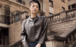 Diện áo khoác da chuẩn fashionista cho ngày thu thêm chất