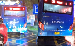 CSGT TP.HCM phạt tài xế xe buýt đè vạch mắt võng 500.000 đồng, vì sao?