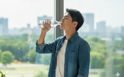 Đứng uống nước có gây hại tim, thận không?