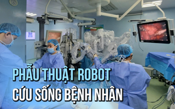 Ca mổ bằng robot trong 8 giờ cứu sống người đàn ông có bướu thận khổng lồ