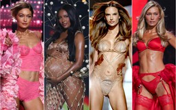 Jasmine Tookes khoe bụng bầu, Gigi Hadid, Alessandra Ambrosio… bốc lửa ở show Victoria's Secret 2025