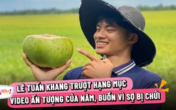 Lê Tuấn Khang trượt hạng mục video ấn tượng của năm, buồn vì sợ bị chửi