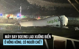Máy bay Boeing trượt xuống biển ở Hồng Kông, có người chết