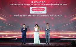 Dai-ichi Life Việt Nam vinh dự nhận 'Top 500 Doanh nghiệp Lợi nhuận tốt nhất Việt Nam'