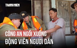 Giám đốc Công an TP.Đà Nẵng vượt lũ động viên người dân