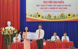 Ông Nguyễn Phước Lộc dự Đại hội MTTQ Việt Nam xã Hòa Hội