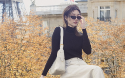 Áo cổ lọ trung tính khẳng định vẻ đẹp thời thượng ngày thu