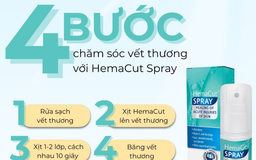 Hướng dẫn sử dụng chai xịt vết thương Hemacut Spray giúp mau lành và ngăn ngừa sẹo