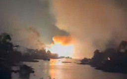 Đồng Tháp: Cháy đường dây trung thế, lửa lan sang 4 nhà dân