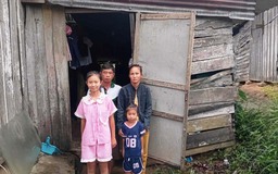 Vợ mắc bệnh hiểm nghèo vẫn theo chồng làm thuê nuôi 2 con nhỏ