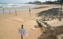 Sạt lở làm lộ tuyến cáp ngầm xuyên biển cấp điện cho đặc khu Lý Sơn