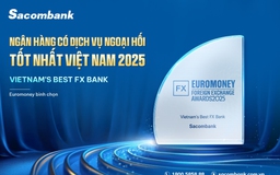 Sacombank được Euromoney vinh danh ‘Ngân hàng có dịch vụ ngoại hối tốt nhất Việt Nam’