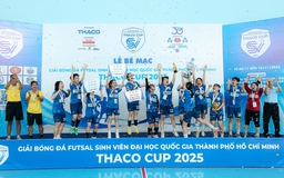 Đã tìm ra những ngôi vô địch giải futsal sinh viên THACO CUP 2025