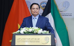 Thủ tướng Phạm Minh Chính phát biểu chính sách tại Học viện Ngoại giao Kuwait