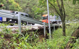 Cấm xe tải trên 15 tấn lưu thông qua đèo Mimosa do sạt lở