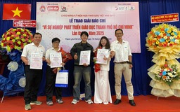 Báo Thanh Niên đoạt 2 giải 'Vì sự phát triển giáo dục TP.HCM' năm 2025