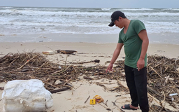 Phát hiện nhiều túi nghi ma túy khi đi nhặt củi dọc bờ biển