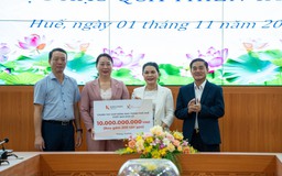 Quỹ Khởi sự từ tâm hỗ trợ 10 tỉ đồng giúp bà con vùng lũ ở Huế