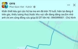 'Cứu với', 'không liên lạc được', 'nước đang lên'… đang  chia sẻ chóng mặt