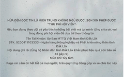 Nhiều hội nhóm bất ngờ 'thu phí hội viên' vì vùng lũ miền Trung