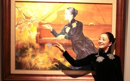 Ngắm chân dung màu nước của ca sĩ Phạm Thu Hà và... hơn thế nữa