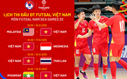 Lộ diện kênh phát trực tiếp đội tuyển futsal Việt Nam: Đấu Thái Lan, Indonesia và Malaysia khi nào?