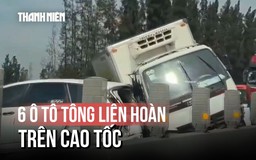 Cận cảnh 6 ô tô tông liên hoàn trên cao tốc TP.HCM - Trung Lương