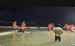 Bơi thúng ra vớt neo bị chìm, một ngư dân bị sóng biển đánh mất tích