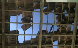 Quảng Ngãi: Bão Kalmaegi quật ngã nhiều cây xanh, nhà dân bị tốc mái