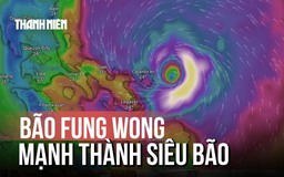 Bão Fung wong giật trên cấp 17 gần Philippines, mạnh lên siêu bão trong ngày 9.11