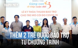 Gia đình cụ ông Nguyễn Ngọc Tờ trao 50 triệu đồng bảo trợ hai trẻ bị ảnh hưởng bởi Covid-19