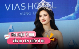 Hoa hậu Ý Nhi vẫn đi bán hàng sau khi trở về từ Hoa hậu Thế giới